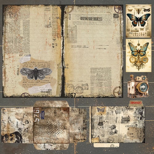 Memory Place - Visionaries Collection - 12 x 12 Double Sided Paper - Exploration