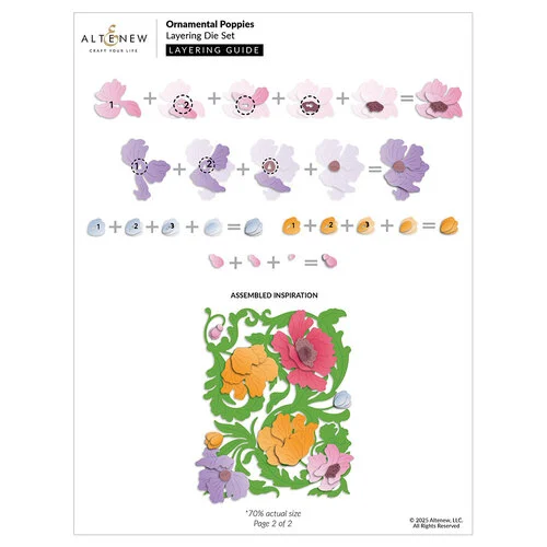 Altenew - Layering Dies - Ornamental Poppies 3 Altenew - Layering Dies - Ornamental Poppies