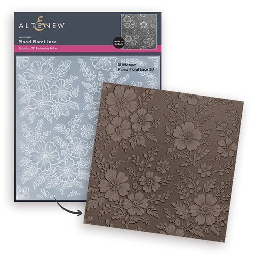 Altenew - Embossing Folder - 3D - Piped Floral Lace 2 Altenew - Embossing Folder - 3D - Piped Floral Lace