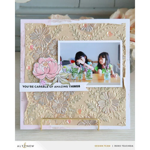Altenew - Embossing Folder - 3D - Piped Floral Lace 6 Altenew - Embossing Folder - 3D - Piped Floral Lace