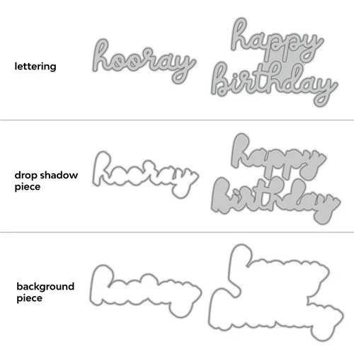 Scrapbook.com - Decorative Die Set - Celebration Sentiments 3 Scrapbook.com - Decorative Die Set - Celebration Sentiments