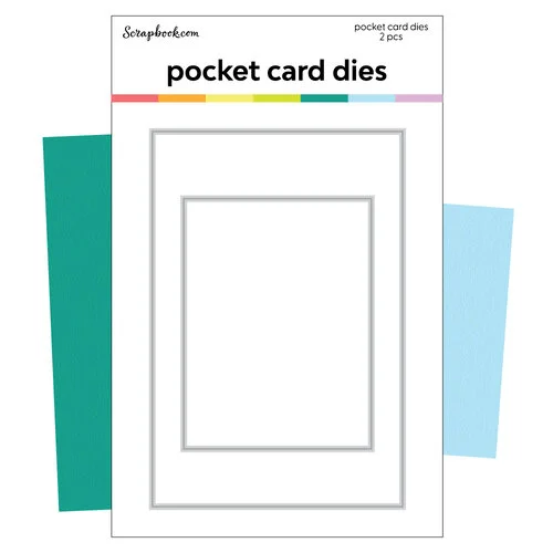 Scrapbook.com - Decorative Die Set - Pocket Card Rectangles 1 Scrapbook.com - Decorative Die Set - Pocket Card Rectangles