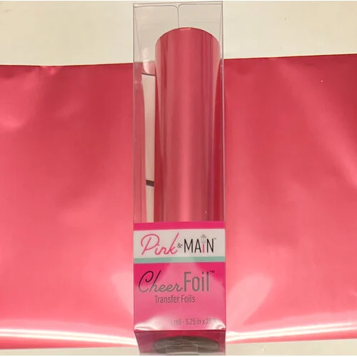 Pink and Main - CheerFoil Collection - Transfer Foil - Satin Pink 1 Pink and Main - CheerFoil Collection - Transfer Foil - Satin Pink