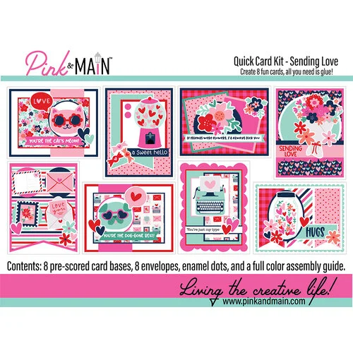Pink and Main - Quick Card Kit - Sending Love