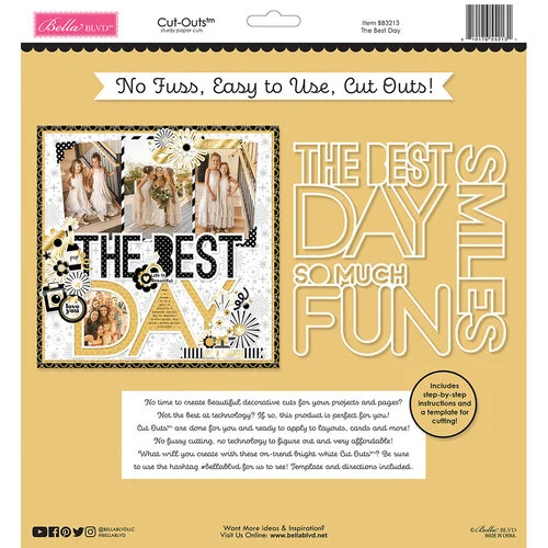 Bella Blvd - Let's Celebrate! Collection - Cut Outs - The Best Day