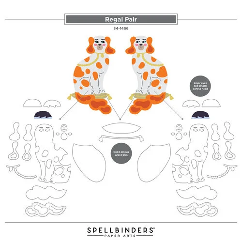 Spellbinders - Regal Reflections Collection - Etched Dies - Regal Pair 3 Spellbinders - Regal Reflections Collection - Etched Dies - Regal Pair