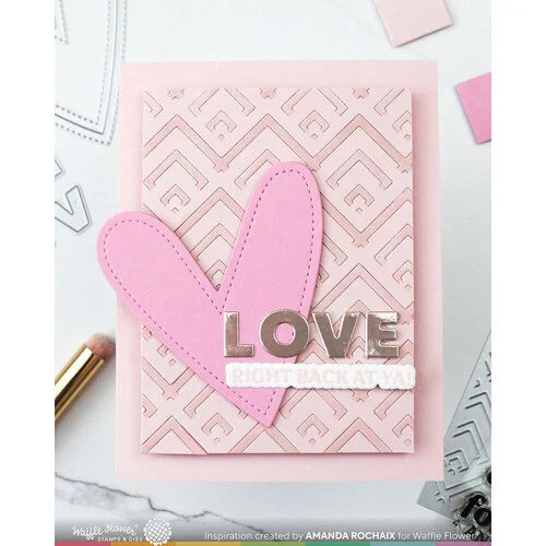 Waffle Flower Crafts - Stencils - Happy Chevrons 3 Waffle Flower Crafts - Stencils - Happy Chevrons