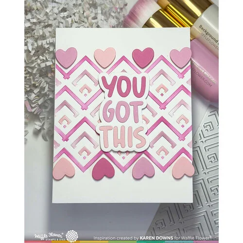 Waffle Flower Crafts - Stencils - Happy Chevrons 5 Waffle Flower Crafts - Stencils - Happy Chevrons