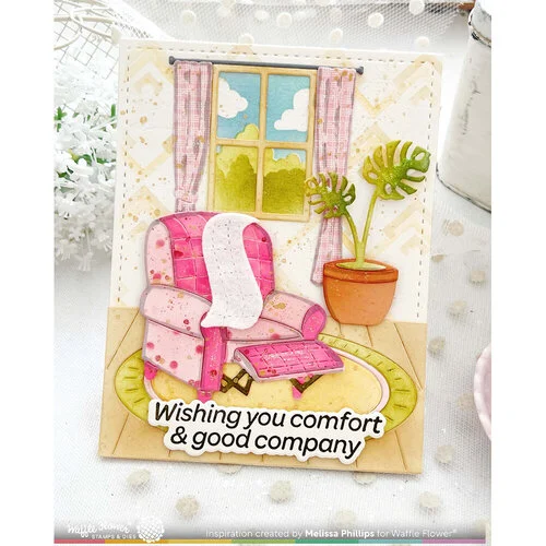 Waffle Flower Crafts - Coloring Stencils - Cozy Spot