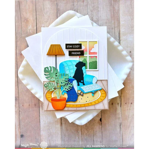 Waffle Flower Crafts - Coloring Stencils - Cozy Spot