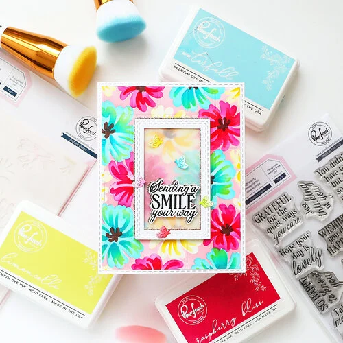 Pinkfresh Studio - Artful Foundations Collection - Stencils - Petal Pop