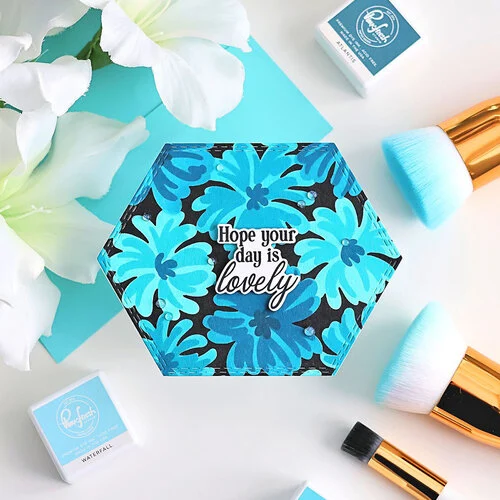 Pinkfresh Studio - Artful Foundations Collection - Stencils - Petal Pop