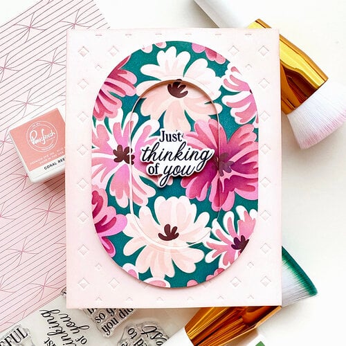 Pinkfresh Studio - Artful Foundations Collection - Stencils - Petal Pop