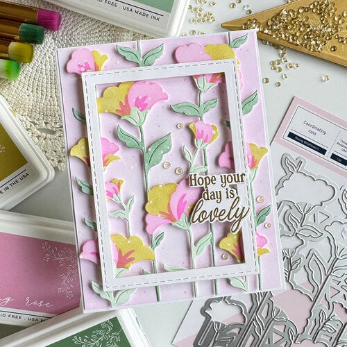 Pinkfresh Studio - Artful Foundations Collection - Dies - Rising Wildflowers