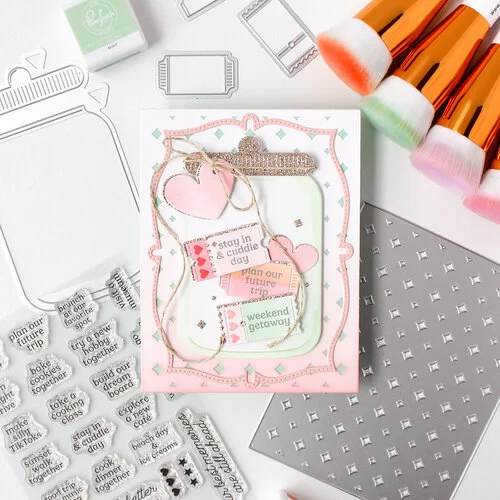 Pinkfresh Studio - Artful Foundations Collection - Dies - Jar Of Wishes