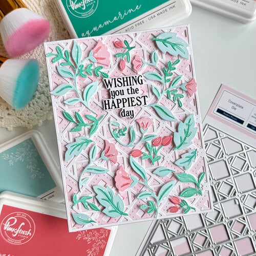 Pinkfresh Studio - Artful Foundations Collection - Dies - Wild Meadow Wreath 2 Pinkfresh Studio - Artful Foundations Collection - Dies - Wild Meadow Wreath