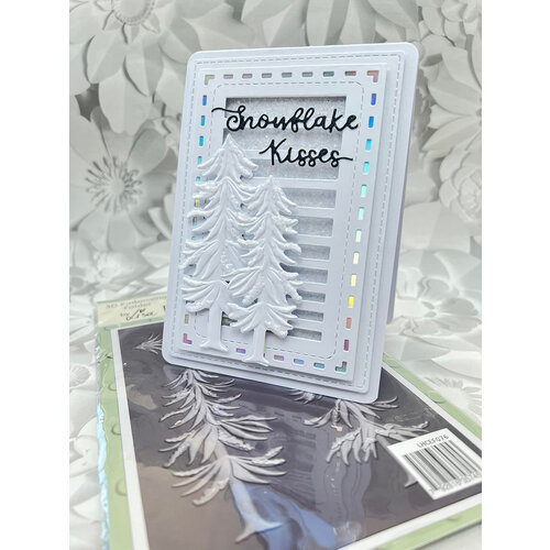 Lisa Horton Crafts - Christmas - 3D Embossing Folder - Fir Trees 2 Lisa Horton Crafts - Christmas - 3D Embossing Folder - Fir Trees