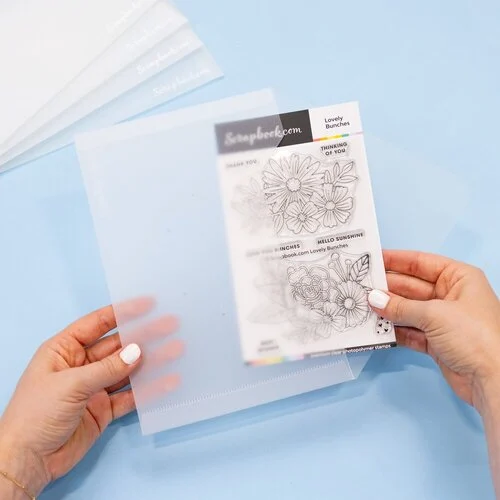 Scrapbook.com - Storage Envelopes - Plastic - 6 x 8.75 - Medium - 5 Pack