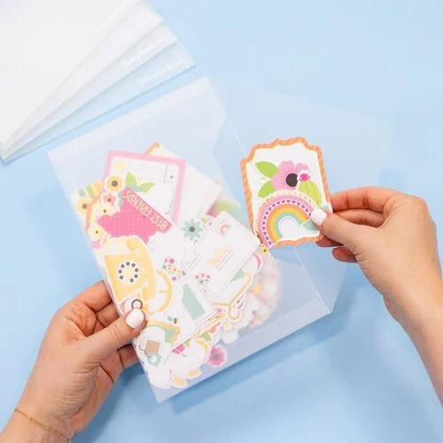 Scrapbook.com - Storage Envelopes - Plastic - 6 x 8.75 - Medium - 5 Pack