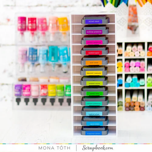 Scrapbook.com - Ink Pad Storage - White 14 Scrapbook.com - Ink Pad Storage - White