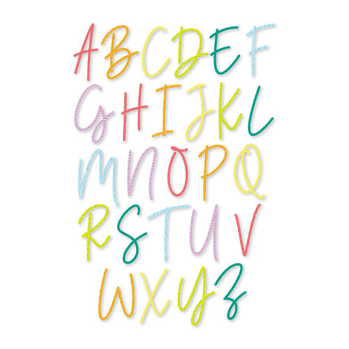 Scrapbook.com - Decorative Die Set - Uptown Alphabet - Upper and Lower
