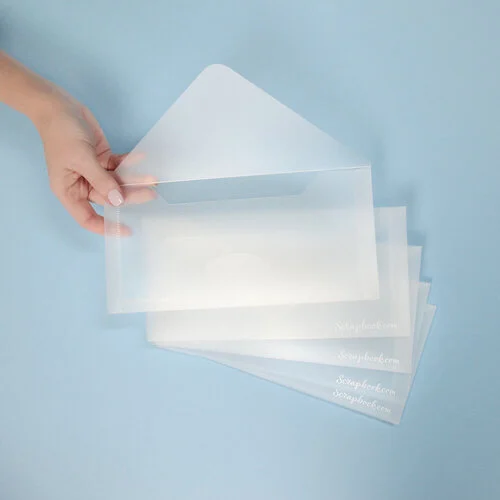 Scrapbook.com - Storage Envelopes - Plastic - 4.5 x 9.5 - Slimline - 5 Pack 1 Scrapbook.com - Storage Envelopes - Plastic - 4.5 x 9.5 - Slimline - 5 Pack