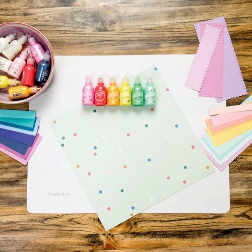 Scrapbook.com - Non-Stick Silicone Craft Mat - White - Large - 19.5 x 15.5