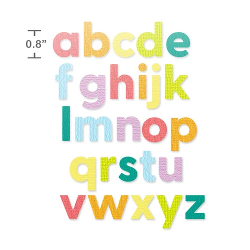 Scrapbook.com - Decorative Die Set - Bold Basic Alphabet - Upper and Lower 3 Scrapbook.com - Decorative Die Set - Bold Basic Alphabet - Upper and Lower