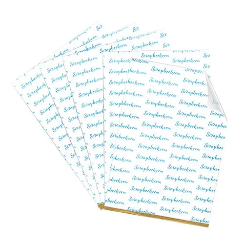 Scrapbook.com - Clear Double Sided Adhesive Sheets - 6 x 8.5 - 5 sheets