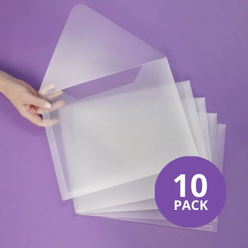 Scrapbook.com - Storage Envelopes - Plastic - 9 x 11.5 - Letter Size - 10 Pack 1 Scrapbook.com - Storage Envelopes - Plastic - 9 x 11.5 - Letter Size - 10 Pack