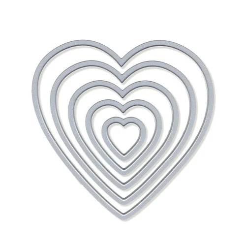 Scrapbook.com - Decorative Die Set - Nested Hearts 3 Scrapbook.com - Decorative Die Set - Nested Hearts