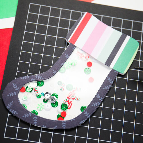 Scrapbook.com - Decorative Die Set - Nested Stockings
