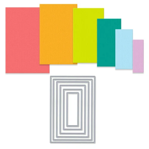 Scrapbook.com - Decorative Die Set - Nested Rectangles 1 Scrapbook.com - Decorative Die Set - Nested Rectangles