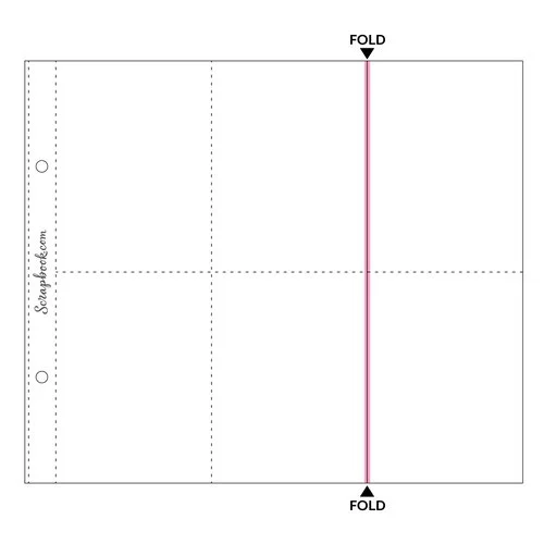 Scrapbook.com - 6x8 Page Protectors - Panoramic - Four 3x4 Two 3x4 Pockets - 10 Pack