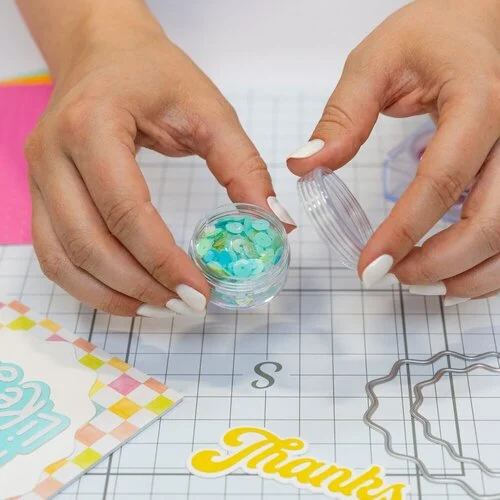 Scrapbook.com - Embellishment Jars - 12 Pieces with Storage Case - Mini 8 Scrapbook.com - Embellishment Jars - 12 Pieces with Storage Case - Mini