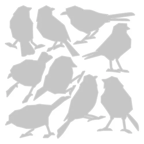 Sizzix - Tim Holtz - Thinlits Dies - Silhouette Birds 2 Sizzix - Tim Holtz - Thinlits Dies - Silhouette Birds