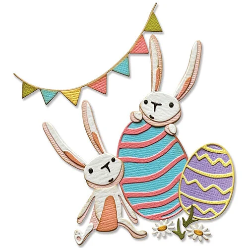 Sizzix - Tim Holtz - Thinlits Dies - Bunny Games