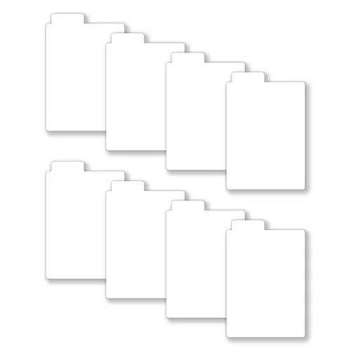Scrapbook.com - Craft Room Basics - Pocket Cards Organizer - with Tabbed Dividers - White 5 Scrapbook.com - Craft Room Basics - Pocket Cards Organizer - with Tabbed Dividers - White