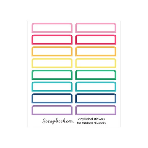 Scrapbook.com - Craft Room Basics - Pocket Cards Organizer - with Tabbed Dividers - White 8 Scrapbook.com - Craft Room Basics - Pocket Cards Organizer - with Tabbed Dividers - White