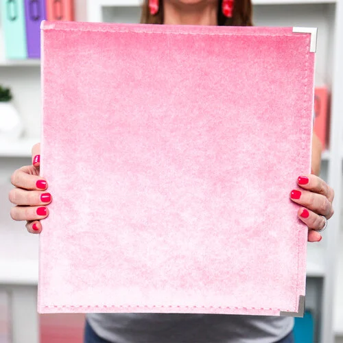 Scrapbook.com - 9x12 Three Ring Album - Velvet - Dusty Rose