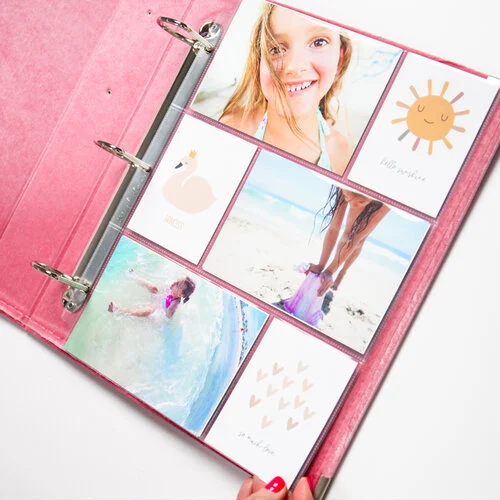 Scrapbook.com - 9x12 Three Ring Album - Velvet - Dusty Rose