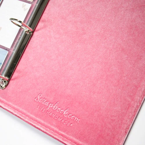 Scrapbook.com - 9x12 Three Ring Album - Velvet - Dusty Rose