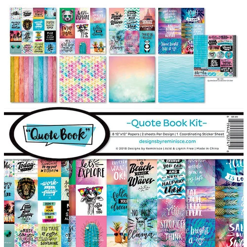 Reminisce - Quote Book Collection - 12 x 12 Collection Kit 1 Reminisce - Quote Book Collection - 12 x 12 Collection Kit