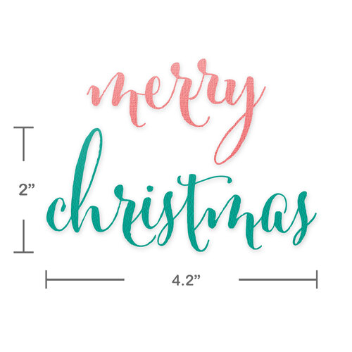 Scrapbook.com - Decorative Die Set - Merry Christmas Sentiments 2 Scrapbook.com - Decorative Die Set - Merry Christmas Sentiments