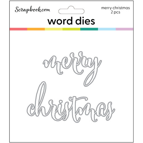 Scrapbook.com - Decorative Die Set - Merry Christmas Sentiments 3 Scrapbook.com - Decorative Die Set - Merry Christmas Sentiments