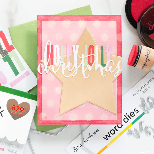 Scrapbook.com - Decorative Die Set - Merry Christmas Sentiments 5 Scrapbook.com - Decorative Die Set - Merry Christmas Sentiments