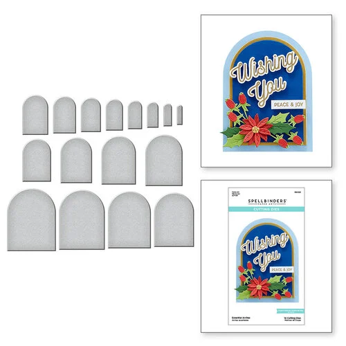 Spellbinders - Glimmer Greetings Collection - Etched Dies - Essential Arches 1 Spellbinders - Glimmer Greetings Collection - Etched Dies - Essential Arches