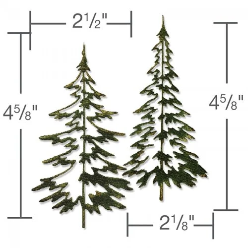 Sizzix - Tim Holtz - Alterations Collection - Christmas - Thinlits Dies - Woodlands