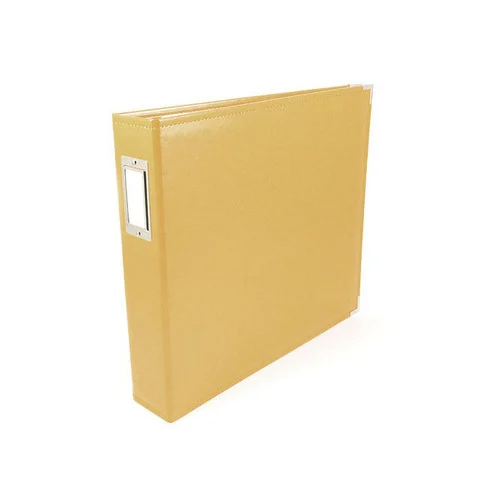 We R Makers - Classic Leather - 3-Ring Album - Buttercup 1 We R Makers - Classic Leather - 3-Ring Album - Buttercup