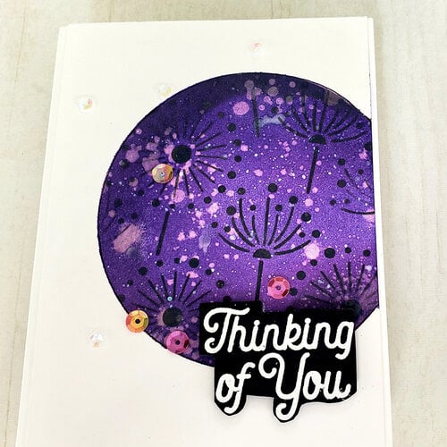 Scrapbook.com - Stencils - Dandelion - 6x8